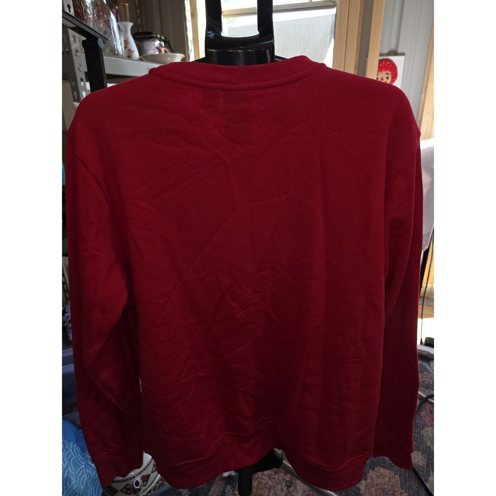 Mickey Mouse Santa Sweater.  Red With‎ Lights. Unisex Size Large.